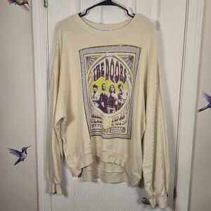 ​Daydreamer The Doors Vintage Wash Cotton Graphic Crewneck Sweatshirt  Size L